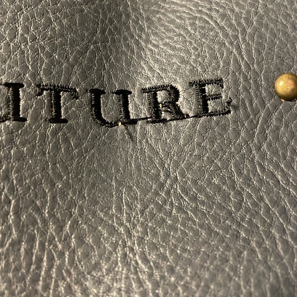 House of Dereon blue gray leather purse Beyoncé label - Picture 9 of 9